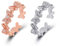 SURALIN 2PCS Ringe Frauen, Damenringe Verstellbare Öffnung, Schmetterling Ring,Couple Geschenke