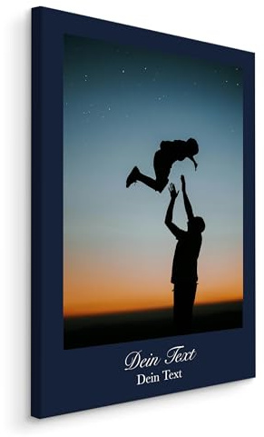 Muralo Personalisierte Leinwand mit eigenem Bild, Wandbild - 70x50 cm | Foto-Leinwandbild, hochauflösender Druck, lebendige Farben - ideal für Wohnzimmer und Schlafzimmer, Ein Geschenk fürs Leben