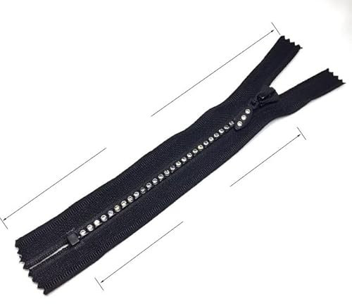 5 Stück Strass-Reißverschlüsse 10 cm–15 cm Nr. 3# 5# Lightning-Reißverschluss mit geschlossenem Ende, Bastel- und Nähzubehör für Schuhe, Kleidung, Taschen Nr. 5 15 cm, 5#, Option 1