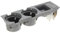 Viviance Auto ABS Material Mittelkonsole Wasserbecherhalter Flaschenhalter kompatibel mit BMW 3er E46 318I 320I 98-06 51168217953 - Grau