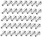 Lot de 40 douilles de protection en acier inoxydable pour garde-corps de câble métallique 1/8
