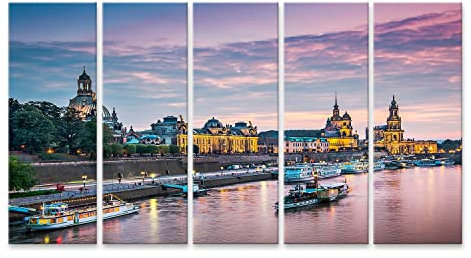 Bild auf Leinwand Dresden Deutschland Über Der Elbe Wandbild Poster Kunstdruck Bilder