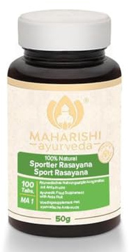 Maharishi Ayurveda Sportler Rasayana | Ayurvedisches Nahrungsergänzungsmittel mit wertvollen Pflanzenstoffen | mit Amla-Frucht | reich an Vitamin C | 100% natürlich | 50 g | 100 Tabletten | 1er Pack
