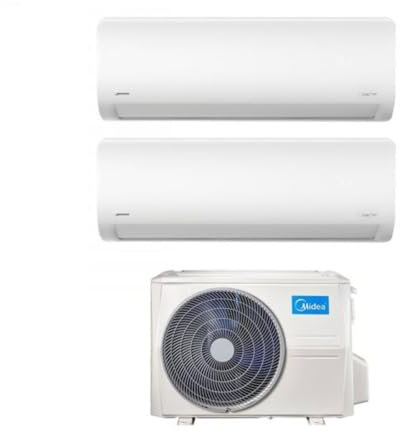 CLIMATIZZATORE DUAL SPLIT 9+12 MIDEA EXTREME PRO A++A+ WI FI INCLUSO ESTERNA M2OE 18 HFN8-Q