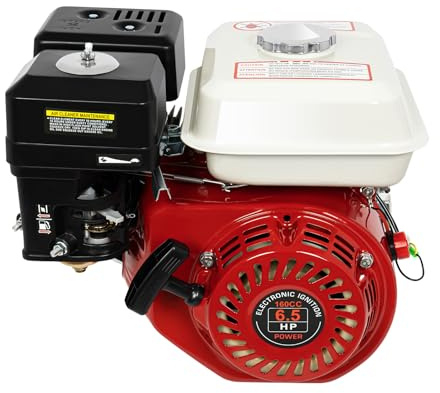 ZGEXING Petrol Engine，4 Stroke 6.5HP Gas Engine Pull Start Air Cooled Horizontal Shaft for Honda GX160 Go Kart Compressor Scarifier Lawnmower Cement Mixer Dust Collector