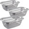 2friends Exklusives 3er Wäschewanne Set 38L, Eleganter Kunststoff, Grau - Wäschekorb mit Griff, Wanne Kunststoff, Optimiert für einfachen Transport mit ergonomischen Griffen