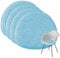 easy and green Sitzkissen Filz Rund mit Antirutsch-Beschichtung - Made in Germany - Stuhlkissen Rund aus upcycling rPET Filz - Sitzkissen Stuhl waschbar Extra Dick (4, Blau, Oval)