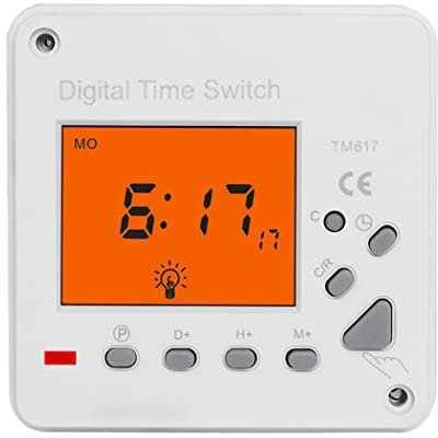 Digital Electronic Timer 220V Timer Backlight Backlight Affichage LCD Affichage TM617-2 Contrôle Intelligent pour Les appareils de publicité Maison Lampe sur Route