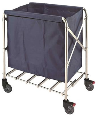 Faltbarer Zimmerservice-Wagen, Reinigungs- und Arbeitswagen, Stummschaltung for Gästezimmer, Wäschewagen, Reinigungswagen, Dreifachdecker mit Tür