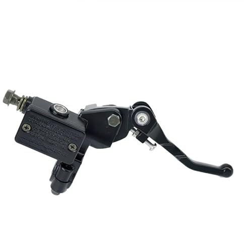 TYUHNLSBN Motorrader Hebel Kurzhebel M10 Schwarz 7/8 22mm Motorrad Oberen Vorderen Bremse Kupplung Master Zylinder Motorrad Hydraulische Pumpe Motorrad Bremshebel Universal