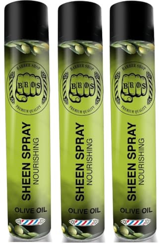 BROS - Olive Oil Nourishing Sheen Spray - Glanzspray - Feuchtigkeitsspendendes Haaröl mit Olivenöl - Pflegt und Schützt das Haar. (3)