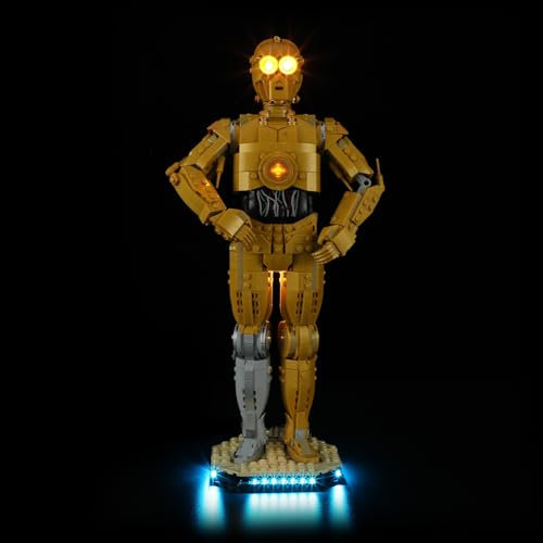 BRIKSMAX Led Licht für Lego C-3PO 75398 - Compatible with Lego Star Wars Bausteinen Modell - Ohne Lego Set