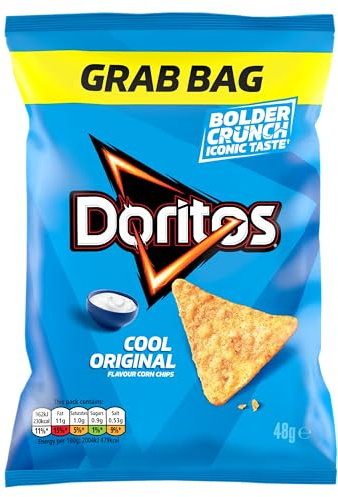 Doritos Cool Original Tortilla Chips Grab Bag Crisps 48g (Case of 24)
