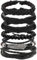 YUBBYSTU 6 pièces Bracelet en cuir tressé Punk Gothique Rock Manchette Multicouche Cordon Vintage Longueur Réglable Bracelets en Cuir Tressé,Cordon Vintage Homme Femme