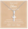 Stainless Steel Cross Necklace for Boys & Girls - Silver & Gold Cross Chain Necklace for Christmas, First Communion, Baptism & Gifts for Teenage Girls, Boys, Son, Nephew, Toddler