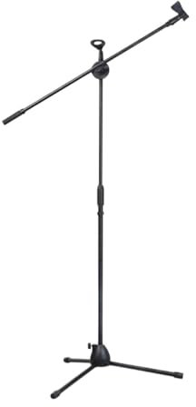 CELOTUS Pied De Microphone Le Support de Microphone sur Pied Prend en Charge Deux Pinces de Micro for Livestream pour ConféRence