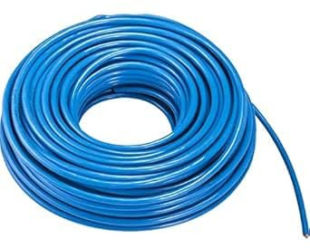 Mehrfarbige Elektrische Leitungen, H07BQ-F 3x1,5 mm, Gelb-Grün-Blau-Orange-Leuchtorange-Pink (Blau, 25m)