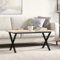 WKIEQACO Tischzubehör, Tischbeine, Couchtischbeine, X-Rahmen, 90 x 30 x 43 cm, Stahl
