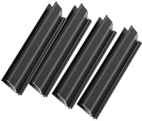 HOMSFOU 4 Pièces Connecteurs Angle Aluminium pour Plinthes de Cabinet de Accessoires de Plinthe Aluminium de Résistants et Durables pour Cuisine et Salle de Bain