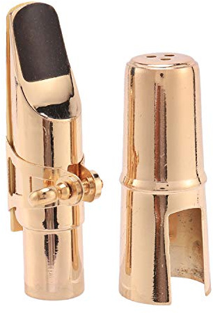 KEALLANS Golden Alto Sax Saxophone Mouthpiece with Cap and Ligature Musical Instruments Parts