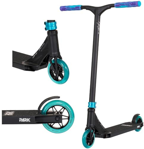 NKD Stunt Scooter Park | Hochleistungs ABEC-9 Lager | 360° Lenker für Freestyle | Robuste 6061 Aluminiumlegierung