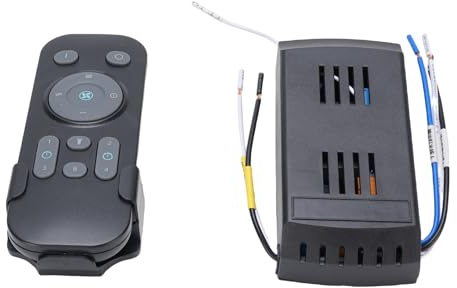 GLOGLOW Kit de Télécommande Universel pour Ventilateur de Plafond avec WiFi Alexa Assistant Smart Life App 3 Vitesses Variateur de Lumière Minuterie pour Harbor Breeze Bay