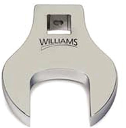 Williams 3/8 Drive SAE 1-3/16 Open-End Crowfoot Wrench, Engineered for Fast, Secure Engagement on Both 6-Point and 12-Point Fasteners in Hard-to-Reach Areas