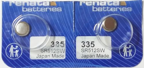RENATA 335 LOT DE 2 PILES SILVER OXIDE 1,5V