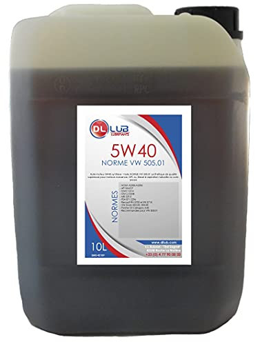 DLLUB - Huile moteur synthèse 5W40 - Huile 505.01-10 litres