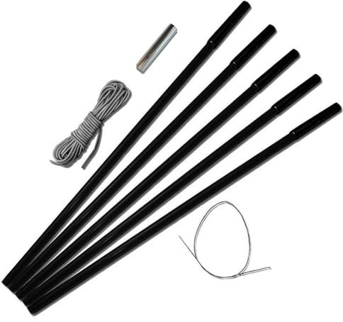 TentSpares - Universal 11mm Durable Tough Fibreglass 5 Tent Pole Repair Kit Camping Repair, Tent Poles Replacement