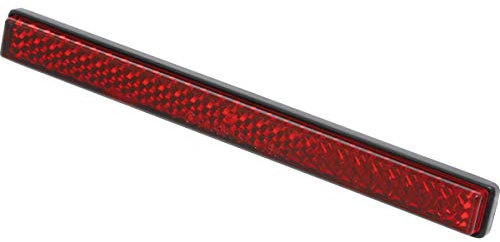 Shin YO 259-108 Kunststoff Rückstrahler mit Gewindebolzen, 123mm x 12.5mm x 13mm, Rot