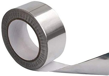 Aluminium Insulation Tape 48mm x 50m Big Roll Self Adhesive Heat Conducting Insulation Reflective Tape Duct Foil Insulation Heat Resistant Tape Polycarbonate sheets Tape Radiator Foil