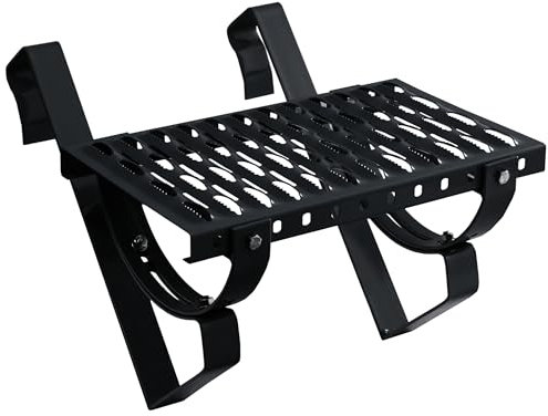 Parotec Dachtritt 120 cm für Schornsteinfeger Komplett Steigtritt für Dachziegel und Dachpfanne zum Einhängen Laufrost inkl. Montagematerial, 10 Farben (RAL 7016 - Anthrazit)