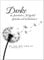 Trauer Danksagungskarten mit Umschlag | Motiv: Pusteblume, 10 Stück | Dankeskarten DIN A6 Set | Trauerkarten Danksagung Danke sagen