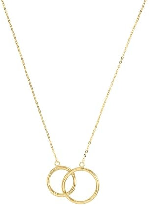 Amor Kette mit Anhänger Damen Halsschmuck, 42+3 cm, Gold, Kommt in Schmuck Geschenk Box, 2014365