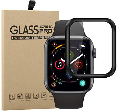 Young & Ming - Protector de pantalla para Apple Watch SE 44mm 2022 2021/Series 6/5 44mm (vidrio templado para Apple Watch Series 6/5/SE 44mm