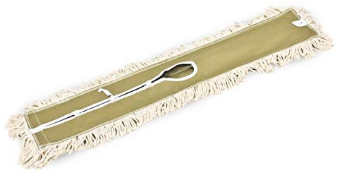 Clim Profesional - Recambio de Mopa Plana de Algodón Natural para el Sistema Luxury Pro 95CM. Limpieza y Barrido de Suelos. Elimina Polvo y Suciedad de Superficies. Tamaño 95CM