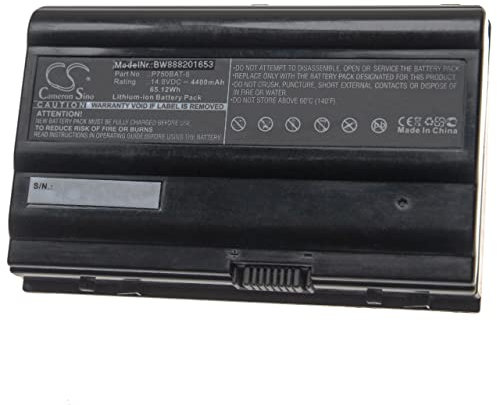 vhbw 1x Akku kompatibel mit Eurocom P7, P7 Pro, P5, Sky X7C, P5 Pro, Sky X7C i9-9900K Notebook (4400 mAh, 14,8 V, Li-Ion)