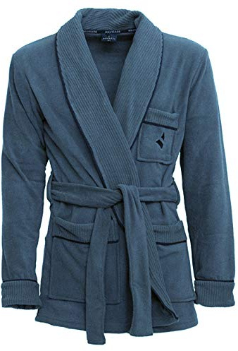 NAVIGARE. Giacca da Camera Uomo in Pile sciallata Art. 14900 (52/XL, Jeans)