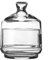 Fornord Stackable Glass Jar Sweet Candy Storage Container With Lid Stacking Chocolate Bonbon Candy Buffet Tower Home Party Wedding, Clear (1 Tier)