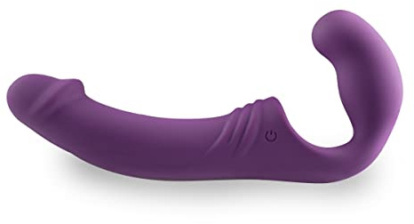 Trägerloser Strap-on-Vibrator - Lila