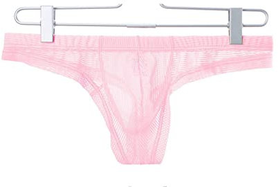 Faringoto Sous-vêtements pour homme en maille taille basse - Slip respirant pour homme, rose, M