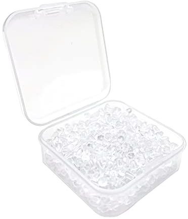 Cierre de silicona para pendientes (500 unidades, tamaño 4 x 4 mm)