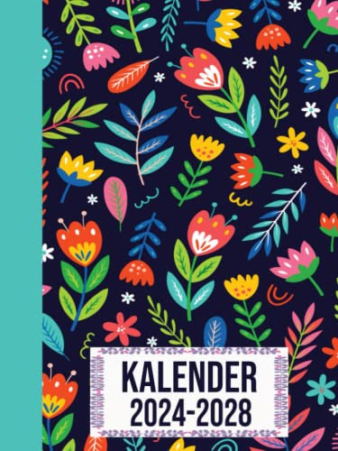 Kalender 2024-2028: Monatskalender 5 Jahres,Monatsplaner Kalender 2024-2028, Januar 2024 bis Dezember 2028 - 60 Monate, 209 Seiten, gut organisieren.