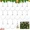 TOKIISHE 15 Stück 8cm Weihnachtskugeln, Transparent Acryl Befüllen Kunststoffkugeln, DIY Christbaumschmuck, Weihnachtskugeln für Weihnachten Party hängende Dekoration