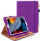 DAORANGE Hülle für iPad 9. / 8. / 7. Generation 10,2 Zoll 2021/2020/ 2019, PU-Leder Schutzhülle mit Dokumententasche, Multi-Winkel Ständer und Auto-Einschlaf/Aufwach Cover für iPad 10.2 (Lila)