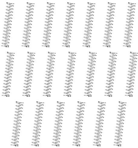 GUNGY Druckfeder Edelstahl Feder Druckfedern 15mm Drahtdurchmesser 0,32mm Außendurchmesser 3mm Länge 15mm Maximale Federkraft 0,3kg 20 Stück