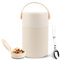 VMUTGA Termo para Comida 850 ml, Recipiente Térmico para Comida, Aislada de Acero Inoxidable Aislada para Alimentos, para Adultos Niños-Sin BPA -Blanco