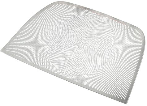 QUARKZMAN Armaturenbrett Lautsprecher Rahmenabdeckung Trim Auto Audio Stereo Horn Lautsprecher Gitter Passend für Mercedes Benz GLC 2023 Edelstahl Silberfarben - Packung mit 1