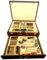 Reldor 72Pcs Premium Gold Cutlery Set Tableware Stainless Steel Canteen Wedding Christmas Gifts Parties Serving Dinner Cake Food BBQ Events Wooden Box